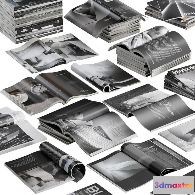 1566248 - Magazines - Dark Theme 3D Max