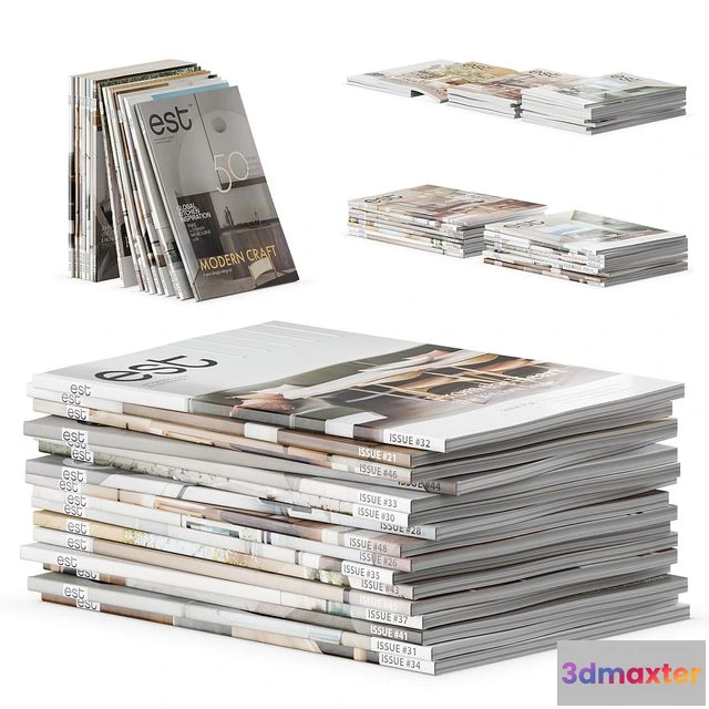 1568744 - EST Architecture And Design Magazines Set 3D Max