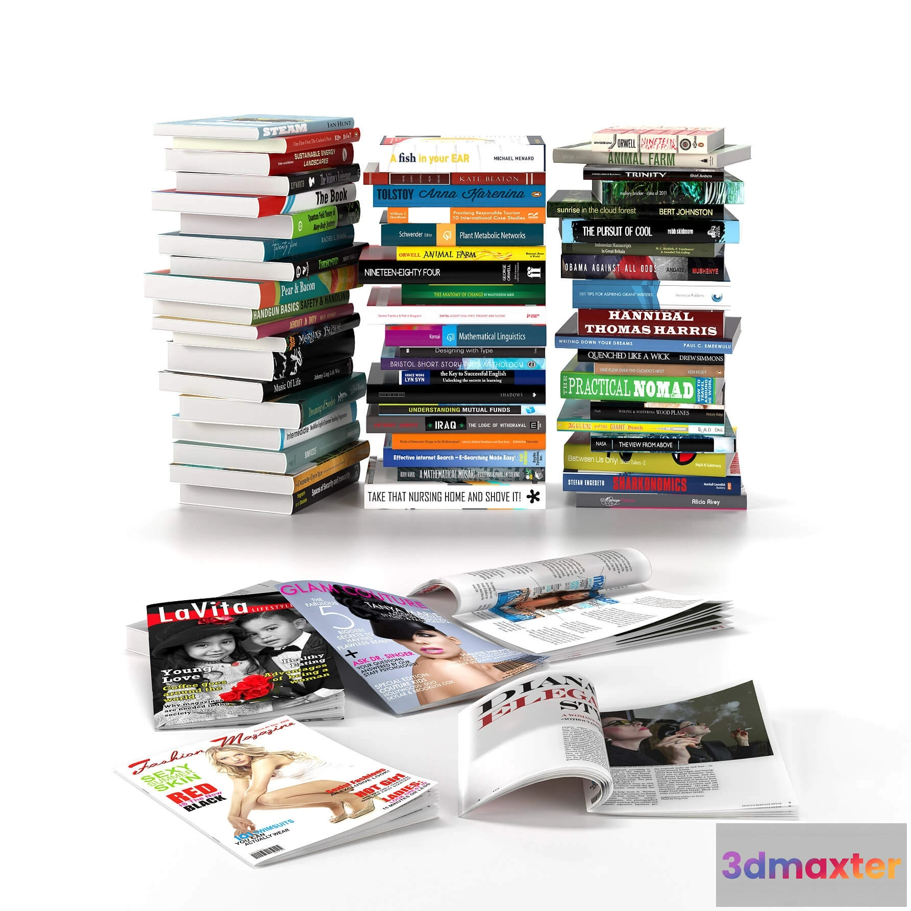 1593286 - decoration - Books Vol 3 3D Max