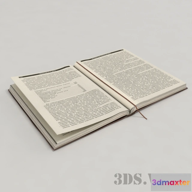 1593342 - decoration - Open book 3D Max