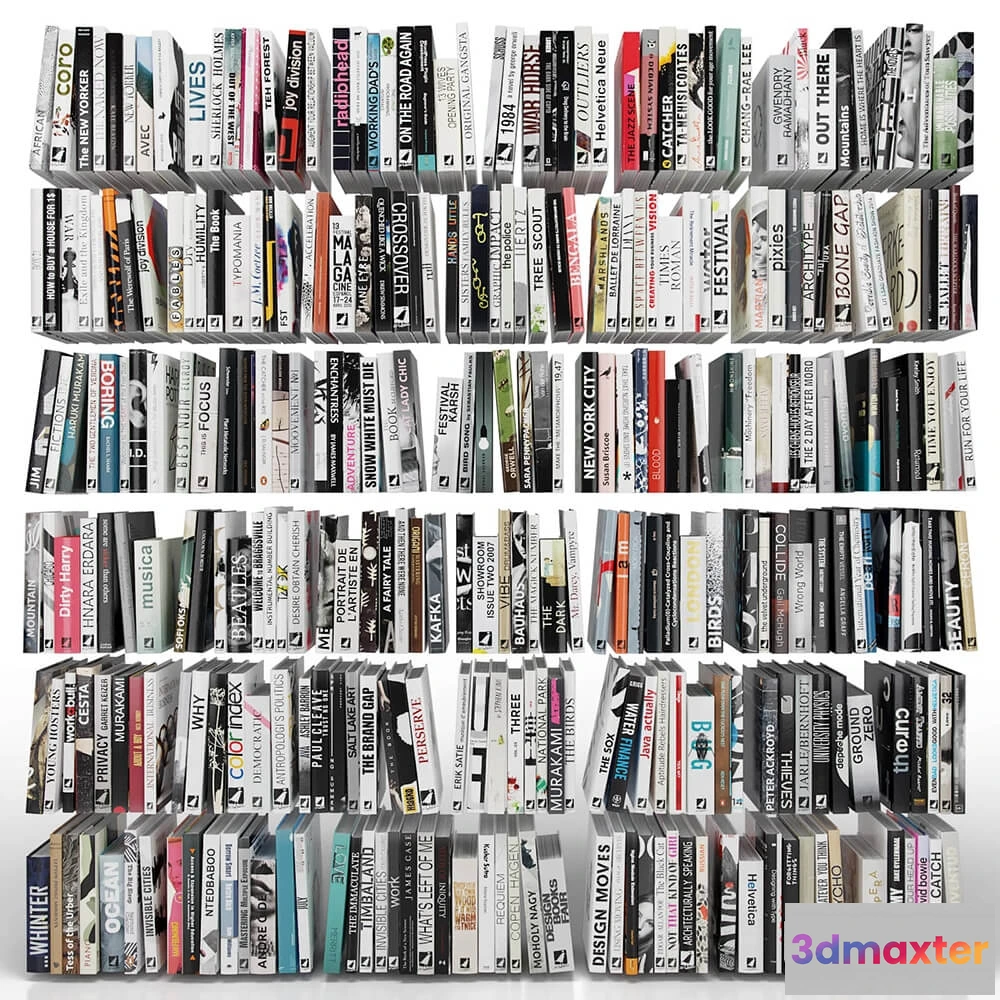 1593380 - decoration - Books (150 items) Part 2 3D Max