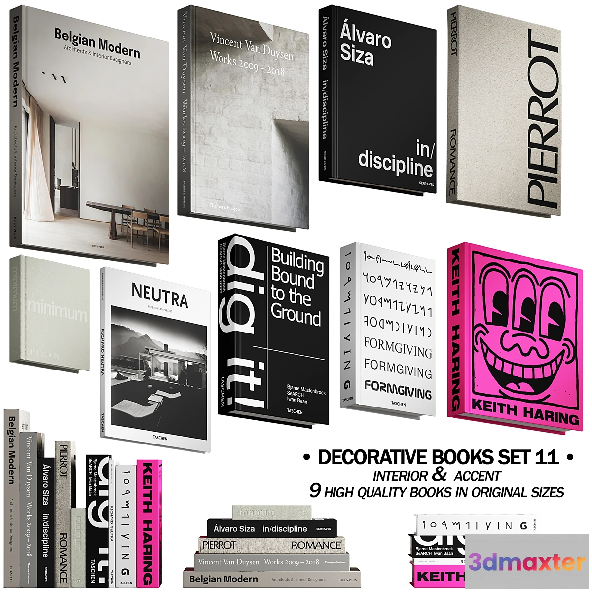 590598 - 058_Decorative books set 11 neutral 03