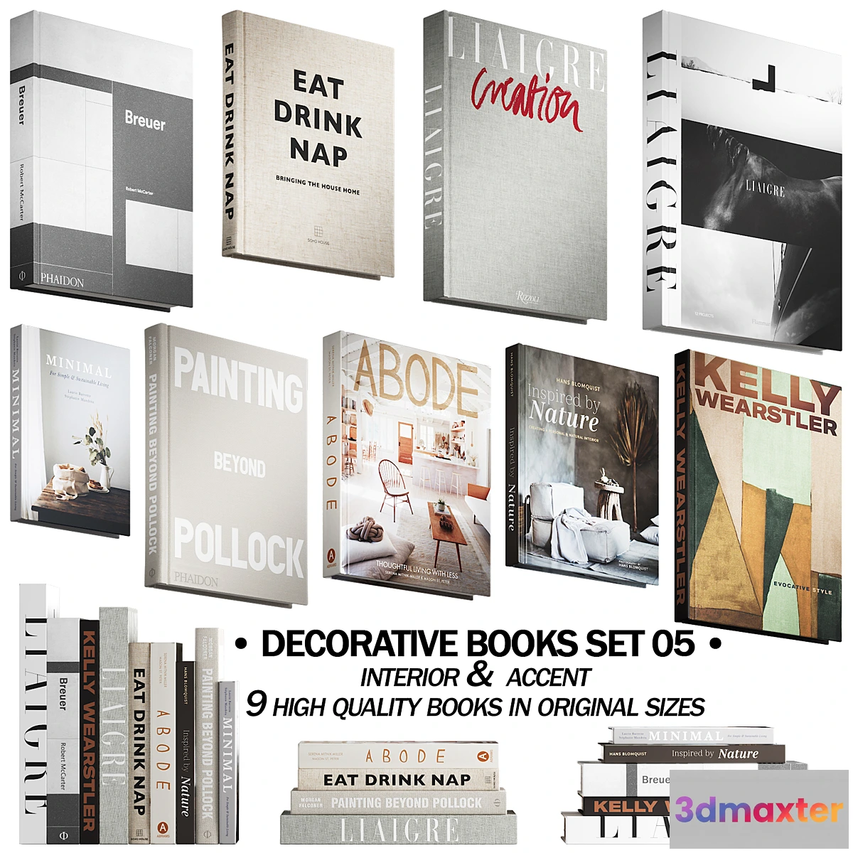 767965 - 046_Decorative books set 05 neutral 02 - No.3