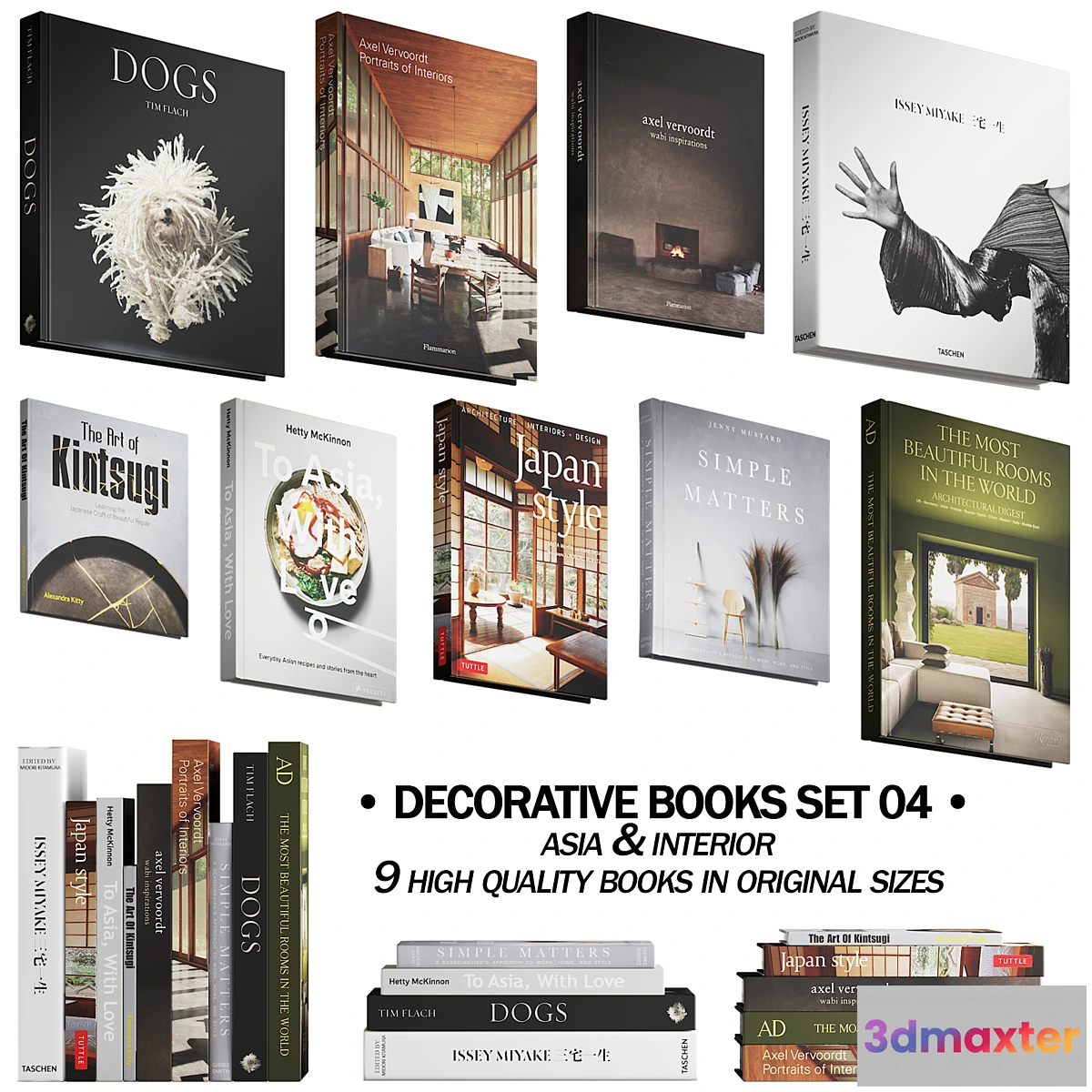 768031 - 037_Decorative books set 04 Asia & Interior 00 - No.3