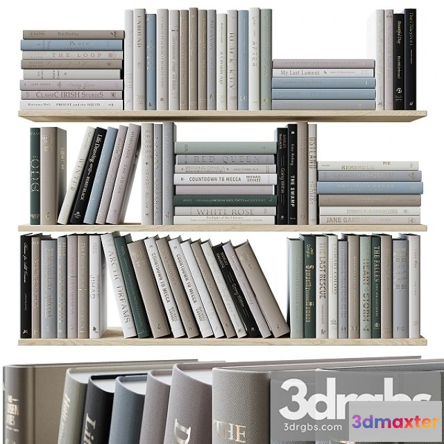 917296 - Set of Books Colored Pastel Colors