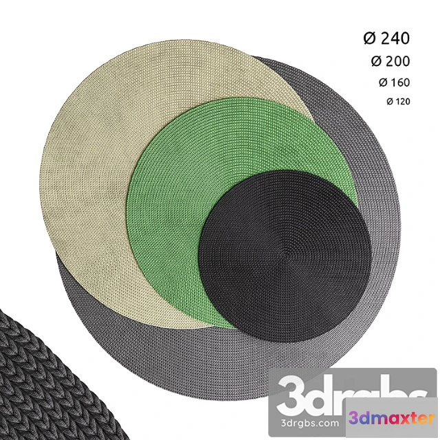 1016956 - Crocheted round rugs