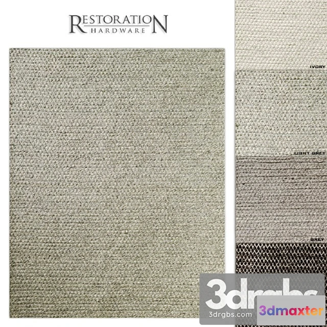 1017172 - Rh chunky mini-diamond wool rug