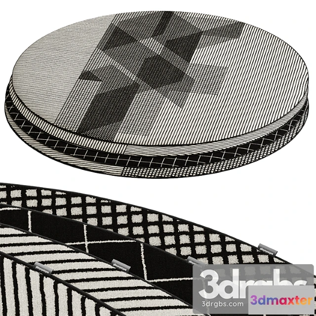 1017186 - Round carpet set 01