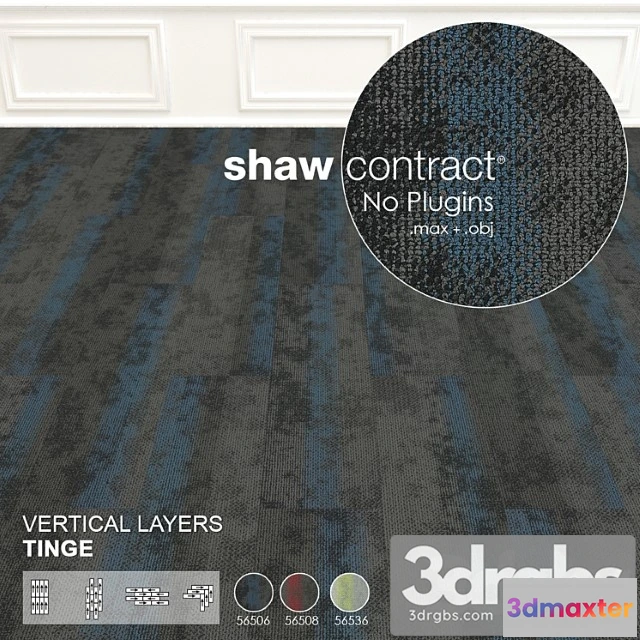 1017458 - Shaw carpet vertical layers wall to wall floor no 6