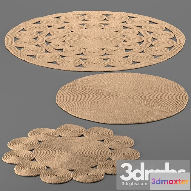 1017476 - Textures Rug Jute carpet set handmade jute carpet