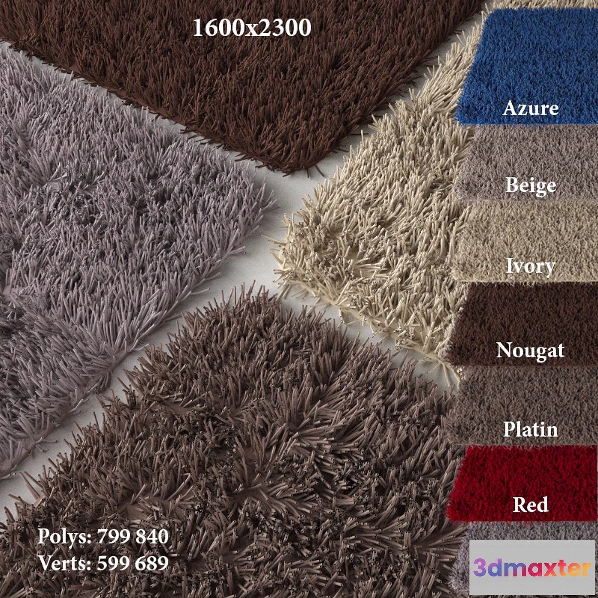 1279486 - Carpet 1600h2300 Collie (7 colors) 3D Max