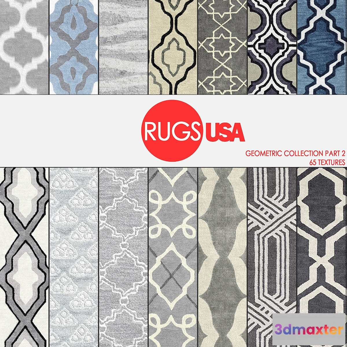 1284166 - Rugs USA geometric collection part 2 - No.2 3D Max
