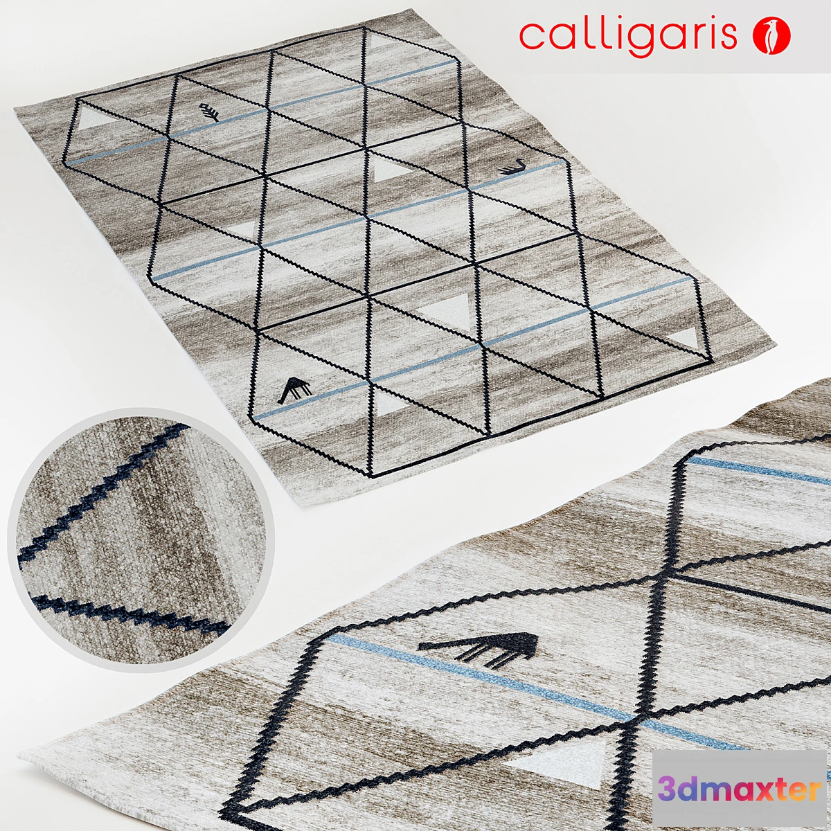 1286836 - Calligaris rug Gava carpet 3D Max