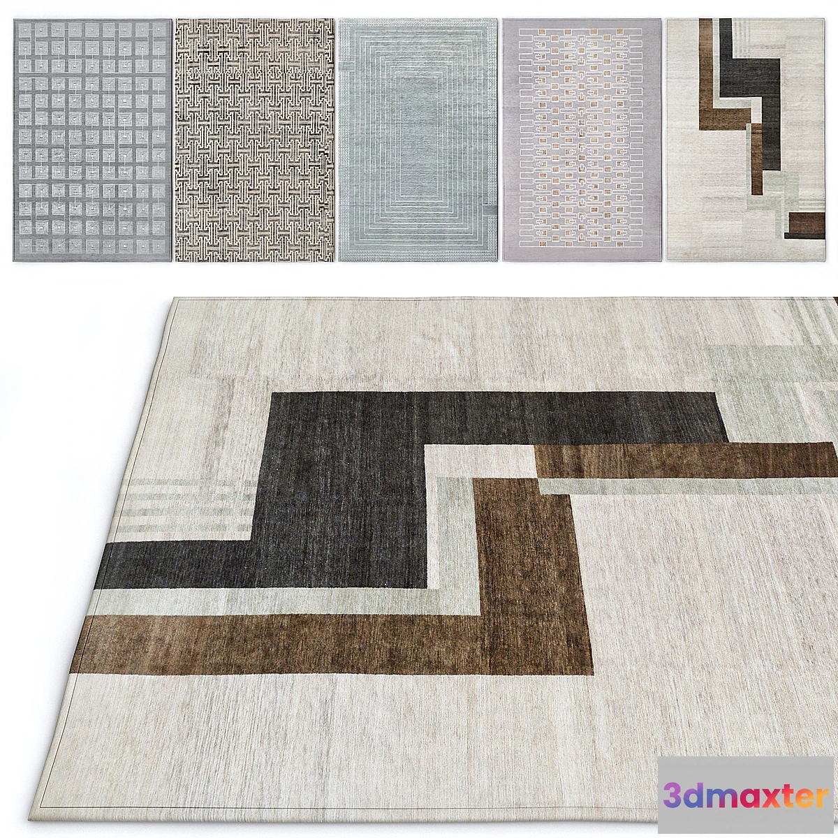 1289790 - Geometric Rugs №3 3D Max