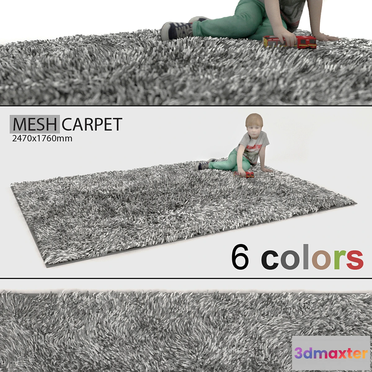 1292009 - Carpet with a long nap 4 3D Max