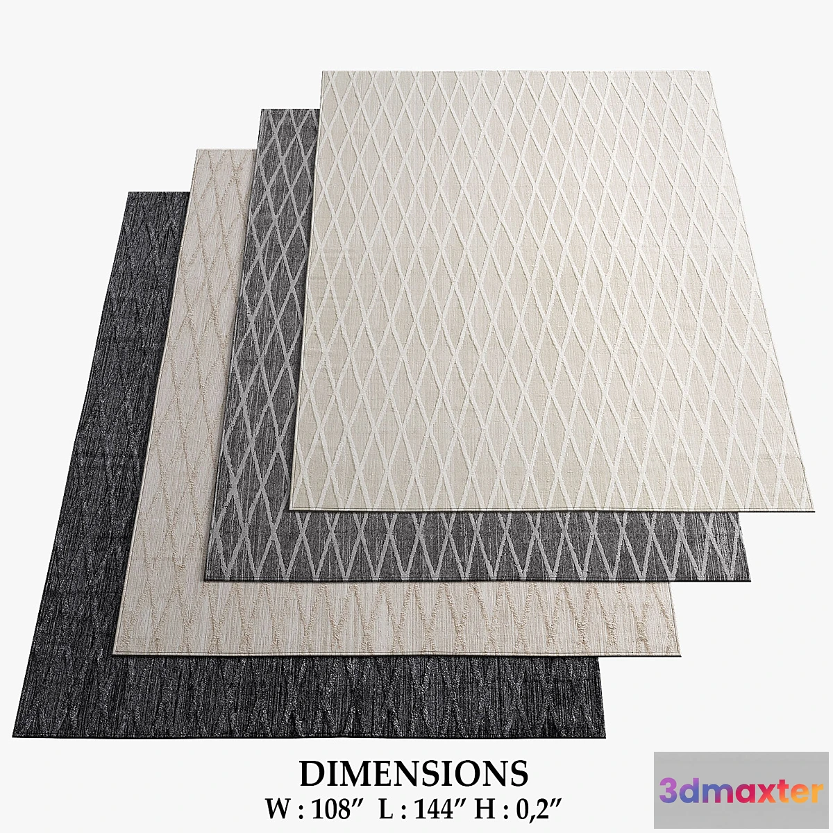 1294380 - Restoration Hardware Rugs_124 3D Max