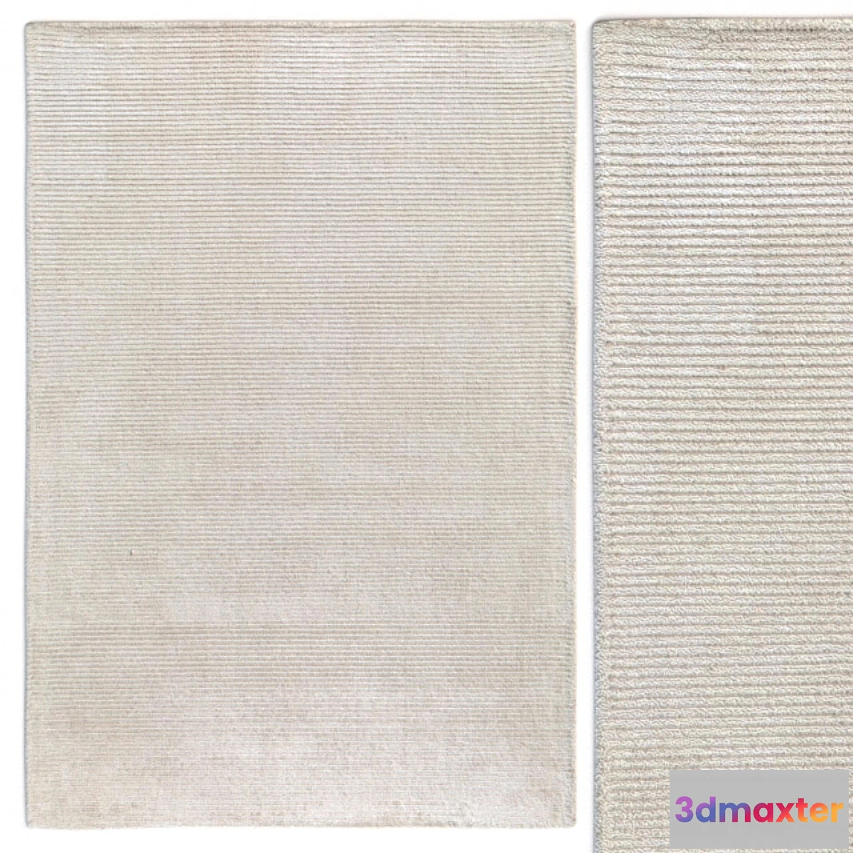 1299720 - Carpet Benuta Lines Viscose Cream Rug 3D Max