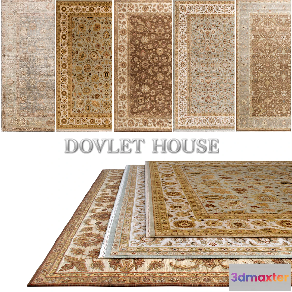 1304001 - Carpets DOVLET HOUSE 5 pieces (part 150) 3D Max