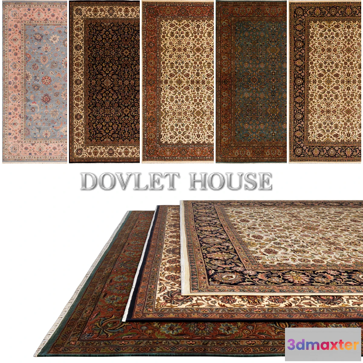 1306846 - Carpets DOVLET HOUSE 5 pieces (part 175) 3D Max