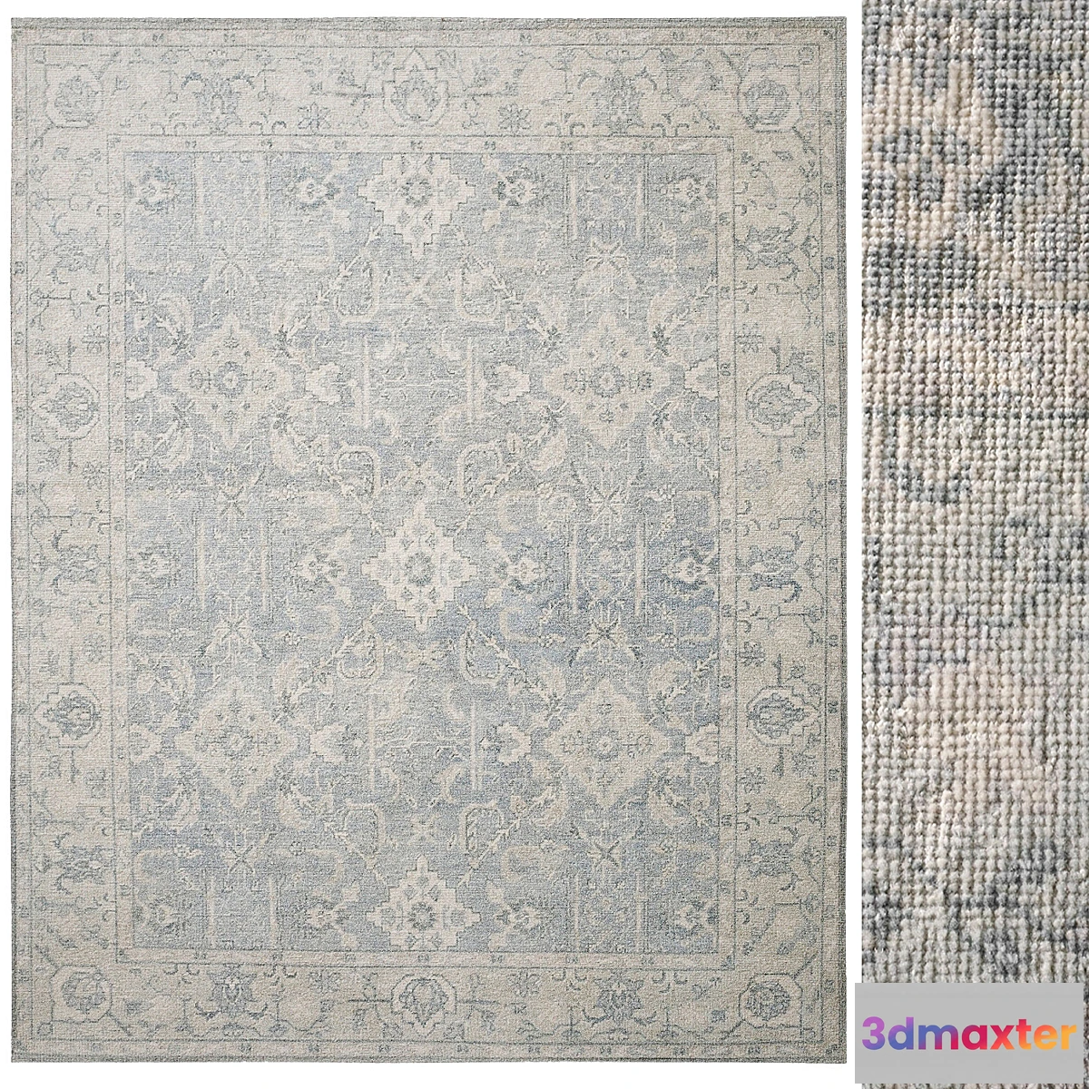 1308460 - Allegra Hand-Knotted Wool Rug 3D Max