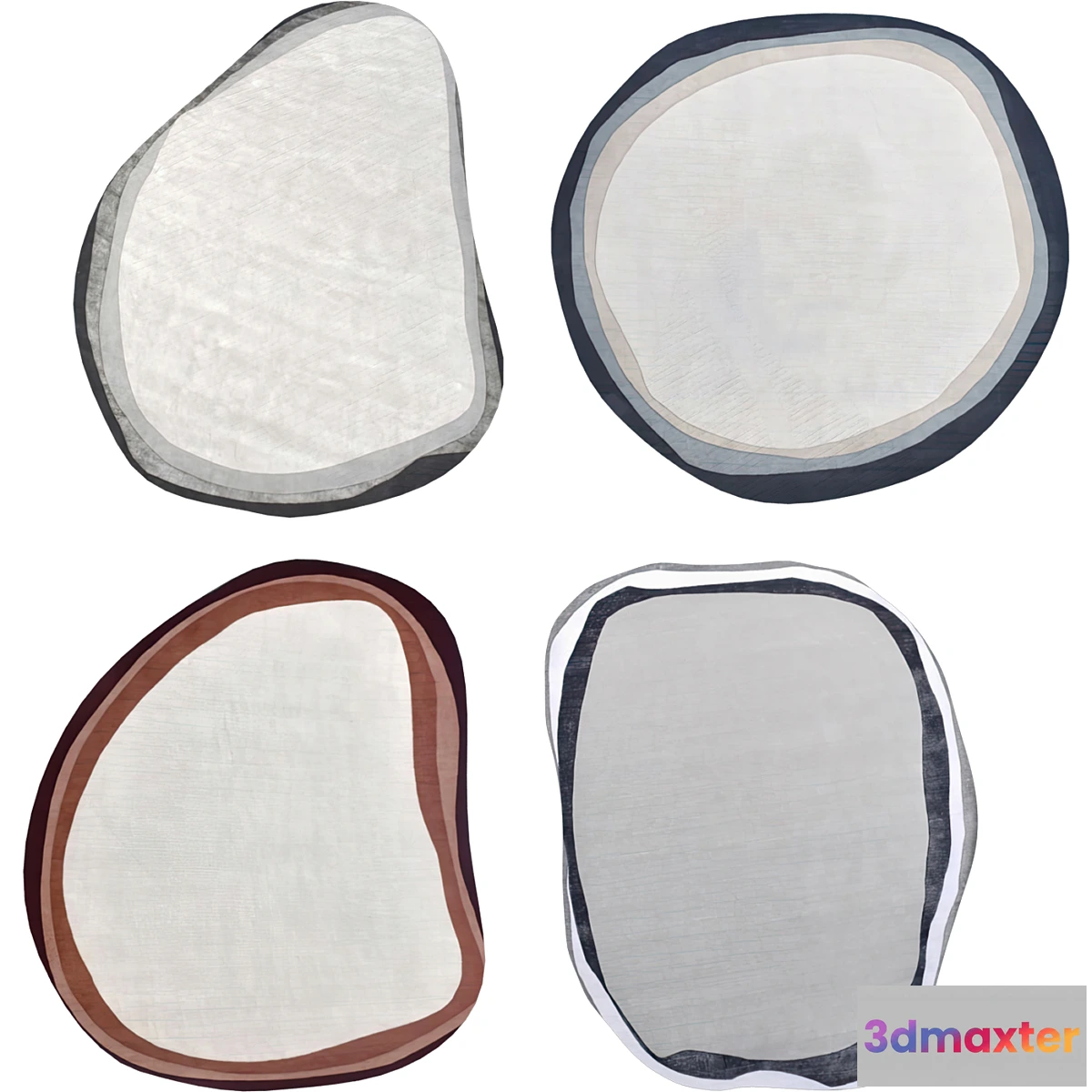 1308771 - Rock Paper Edge Rugs 3D Max