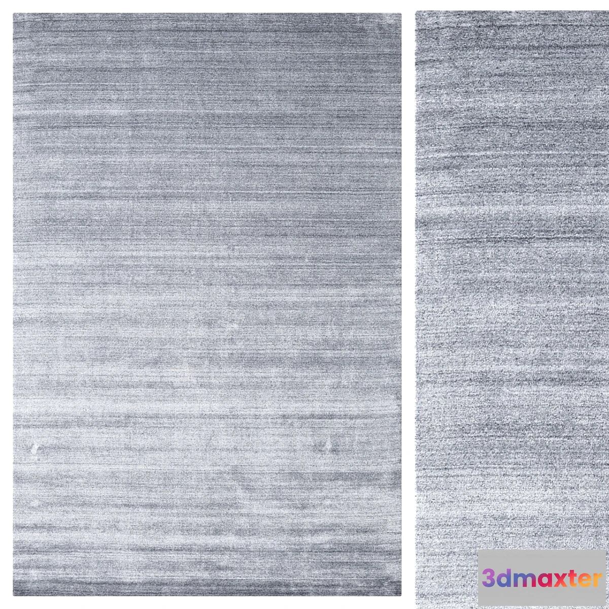 1308962 - Carpet Bamboo silk Loom - Denim Blue 3D Max