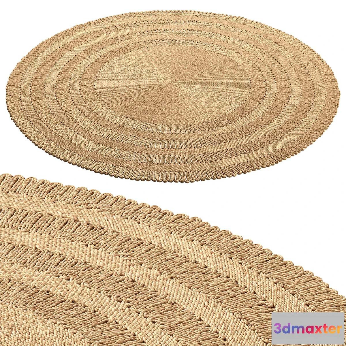 1310922 - SAFAVIEH Pierrine Jute Rug - No.2 3D Max