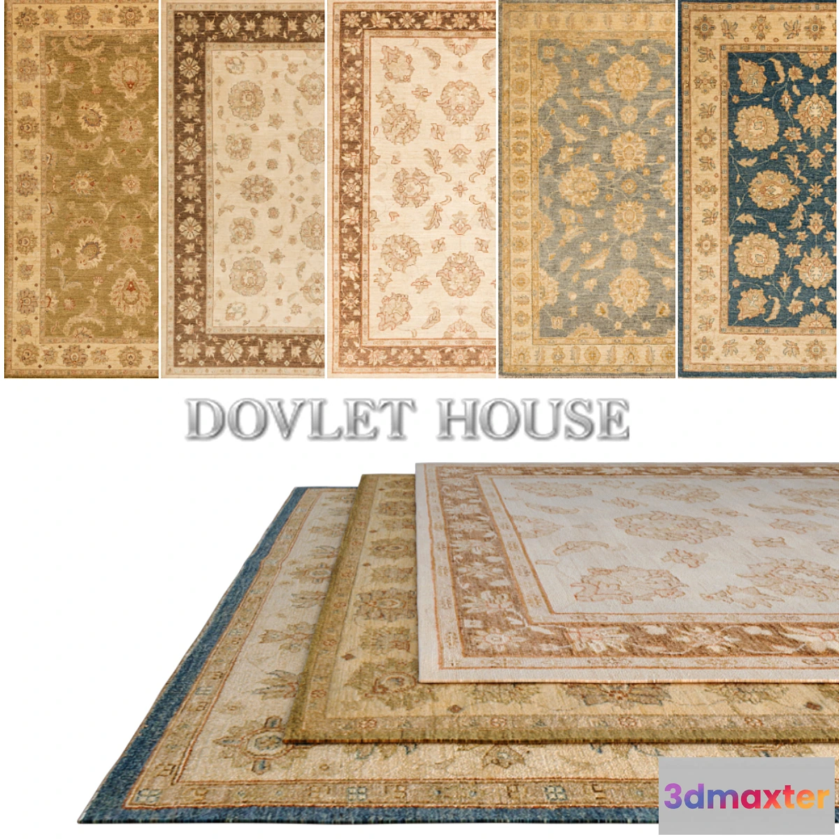 1314091 - Carpets DOVLET HOUSE 5 pieces (part 129) 3D Max