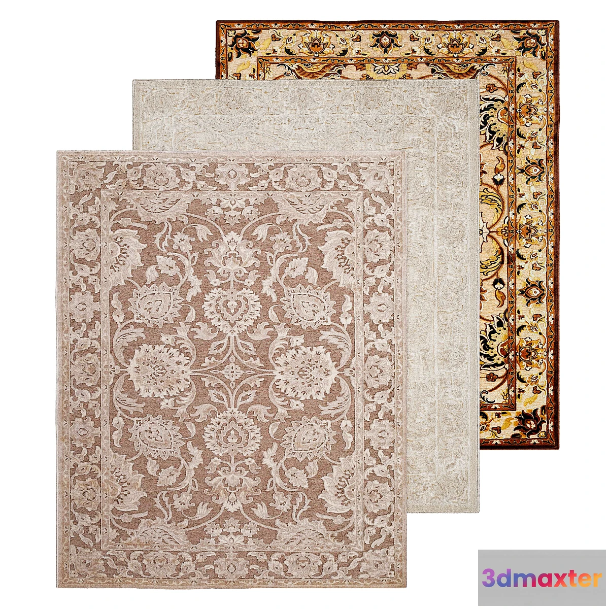 1316232 - Khaki Area Rug 3D Max