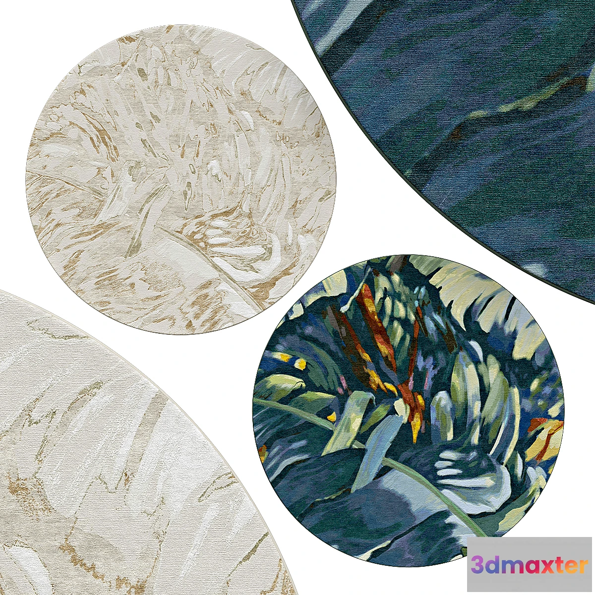 1318738 - Circle rugs  No. 164 3D Max