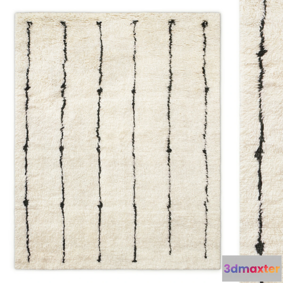 1319813 - Corsivo Hand-Knotted Wool Rug RH 3D Max