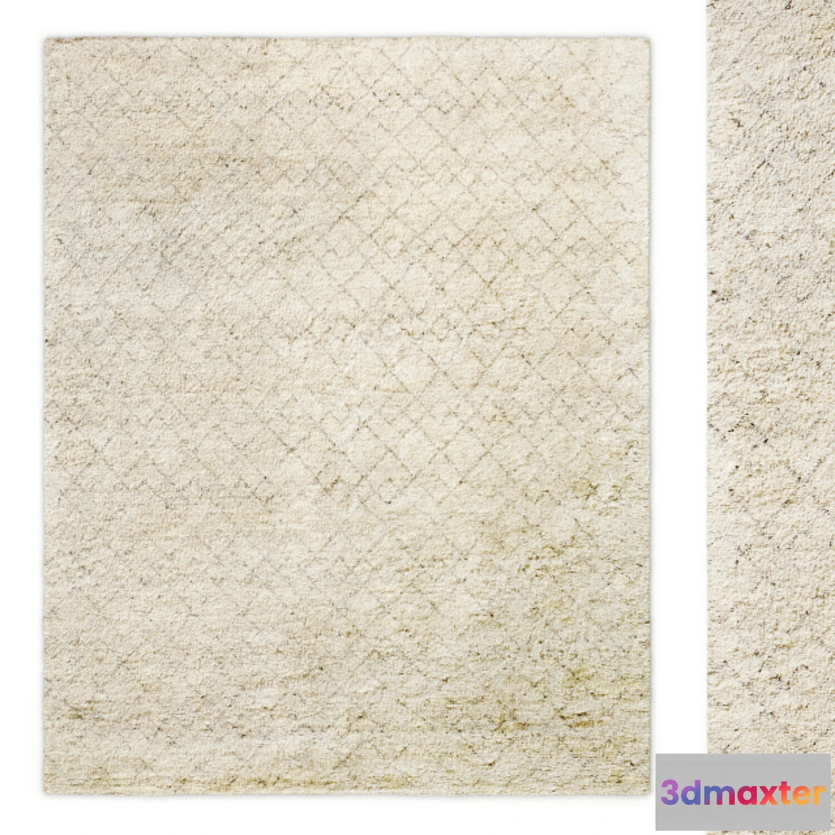 1319971 - Verso Moroccan Hand-Knotted Wool Rug RH 3D Max