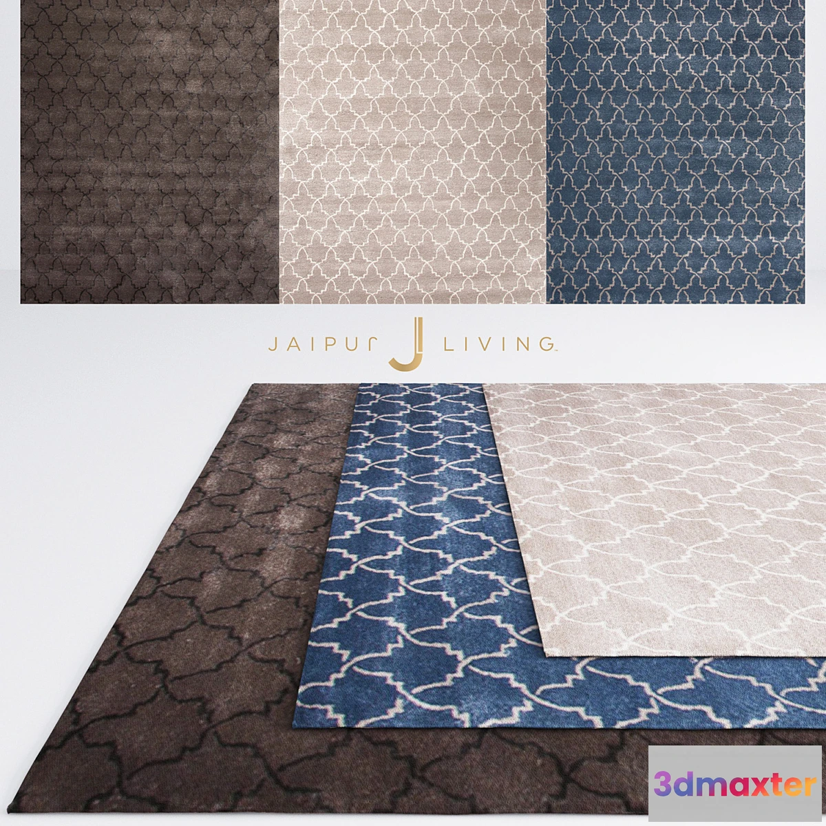 1321569 - Jaipur Clan Rug From Baroque Collection 3D Max