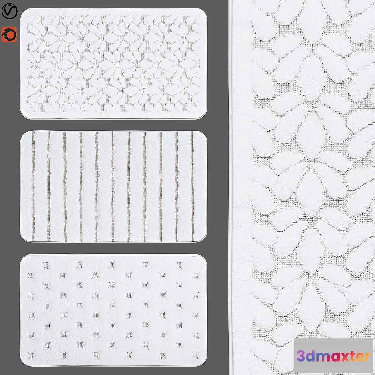 1321716 - bath rugs  21 3D Max