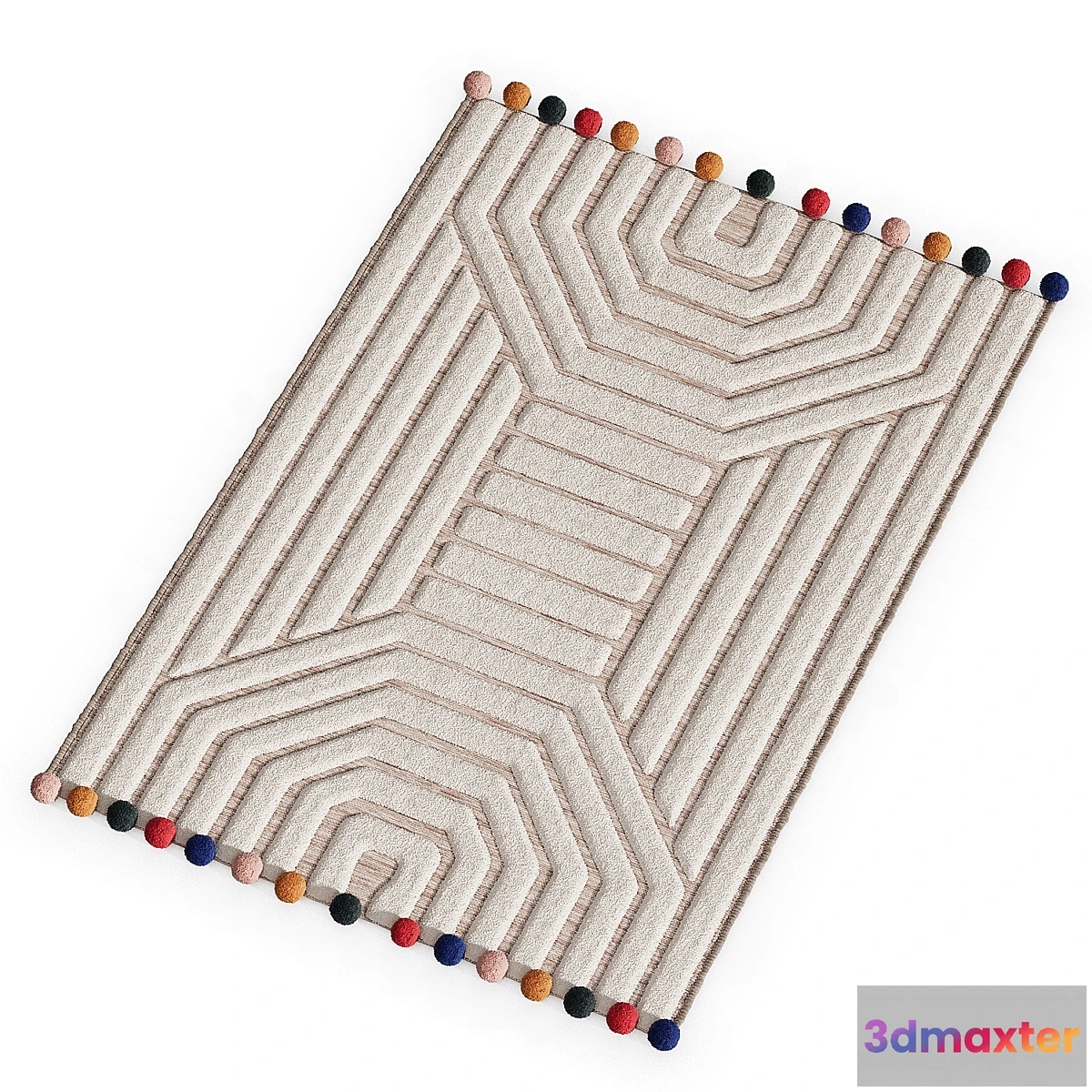 1322236 - Children’s mat with Ponponi pile 3D Max