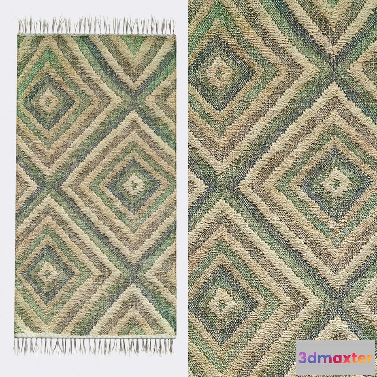 1322589 - ATLANTIC WOVEN JUTE RUG - No.2 3D Max