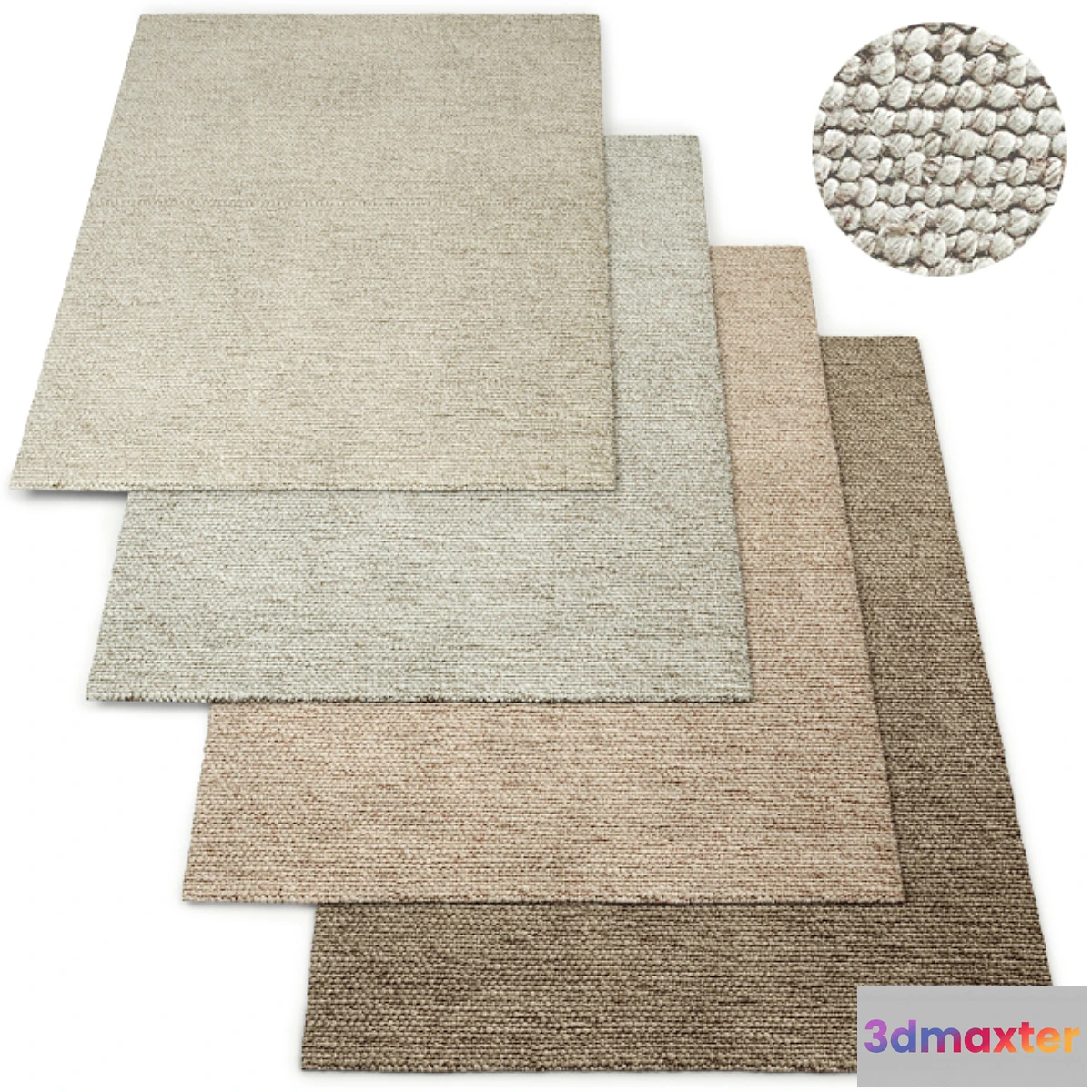 1327831 - Delfina Handwoven Wool Rug RH Collection 3D Max