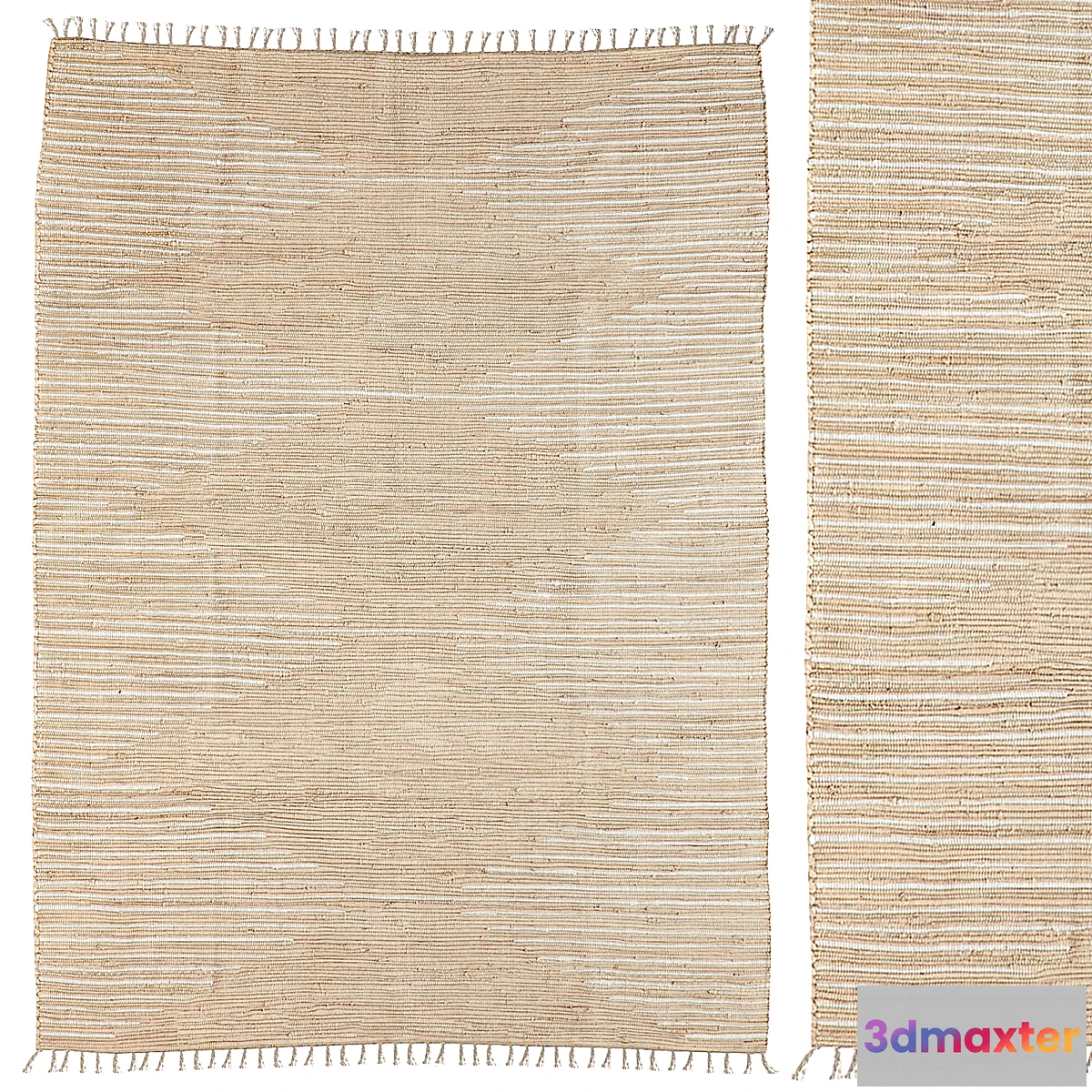 1333523 - Carpet Urban Outfitters Connected Stripe Rag Rug 3D Max