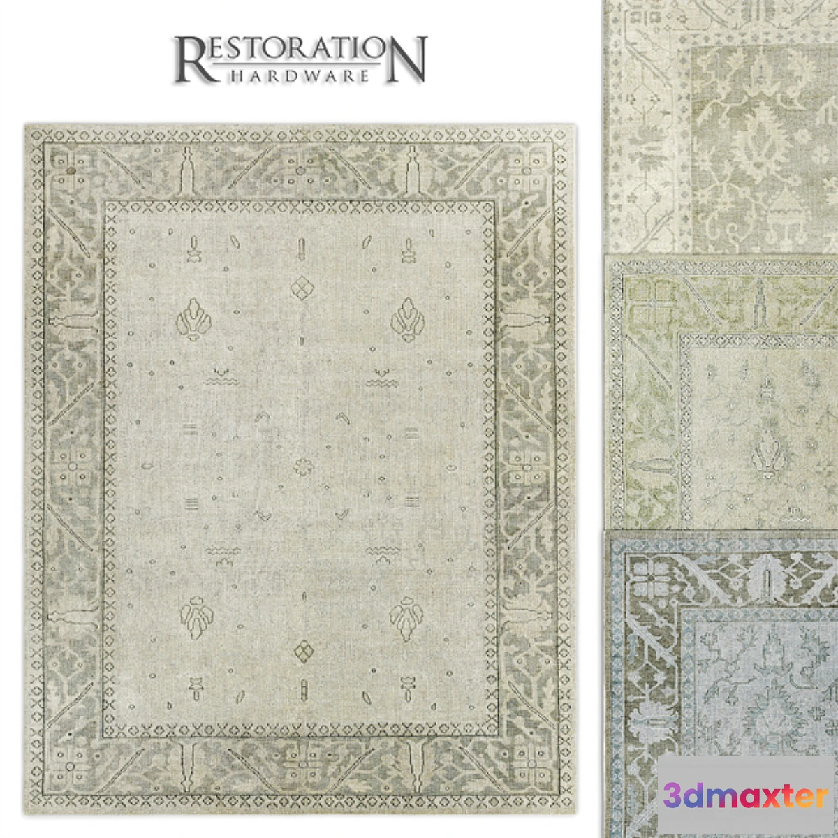 1336036 - RH Ashra Rug 3D Max