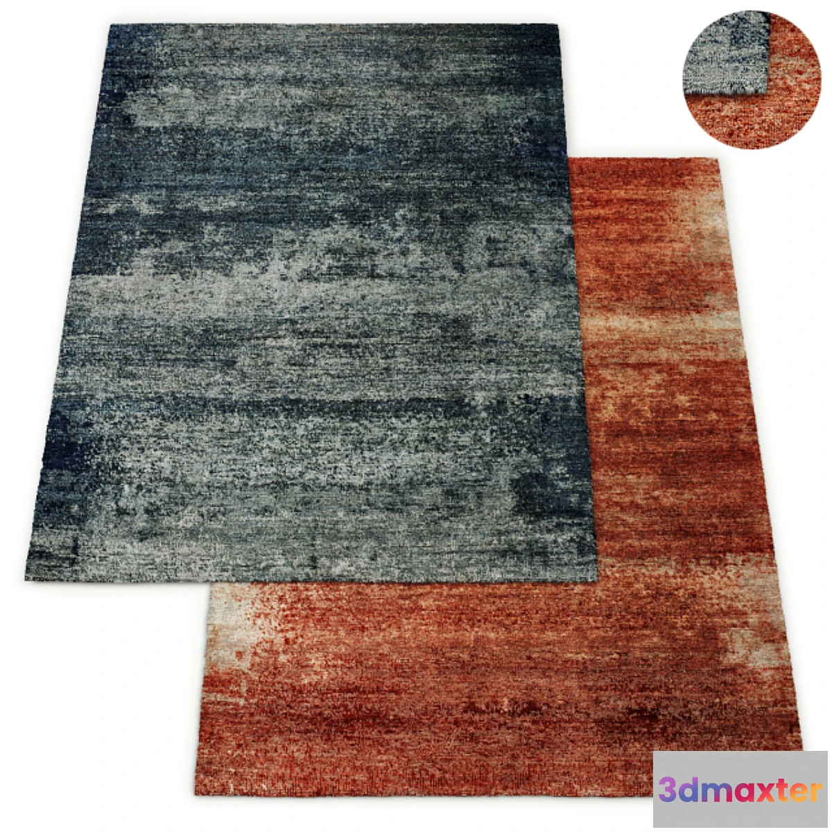 1338220 - Trouve Hand-Knotted Silk Wool Rug RH - No.2 3D Max