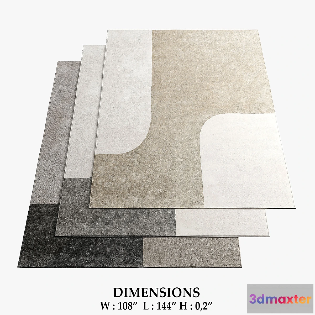 1341769 - Minotti Rugs_545 3D Max