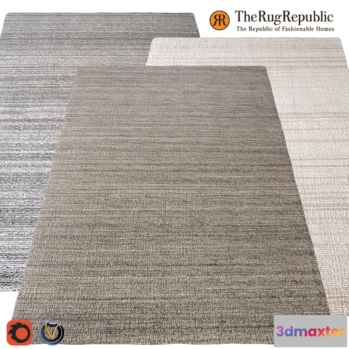 1342504 - Carpet The Rug Republic (Tenes) 1600х2300 (3 colors) 3D Max