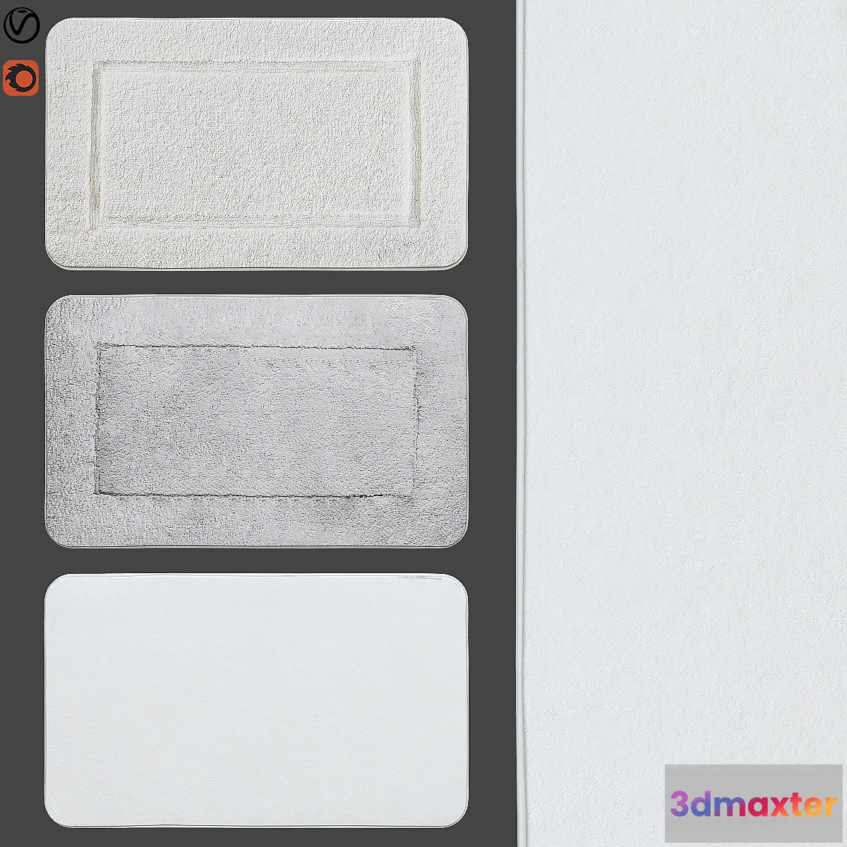 1343178 - bath rugs  13 3D Max