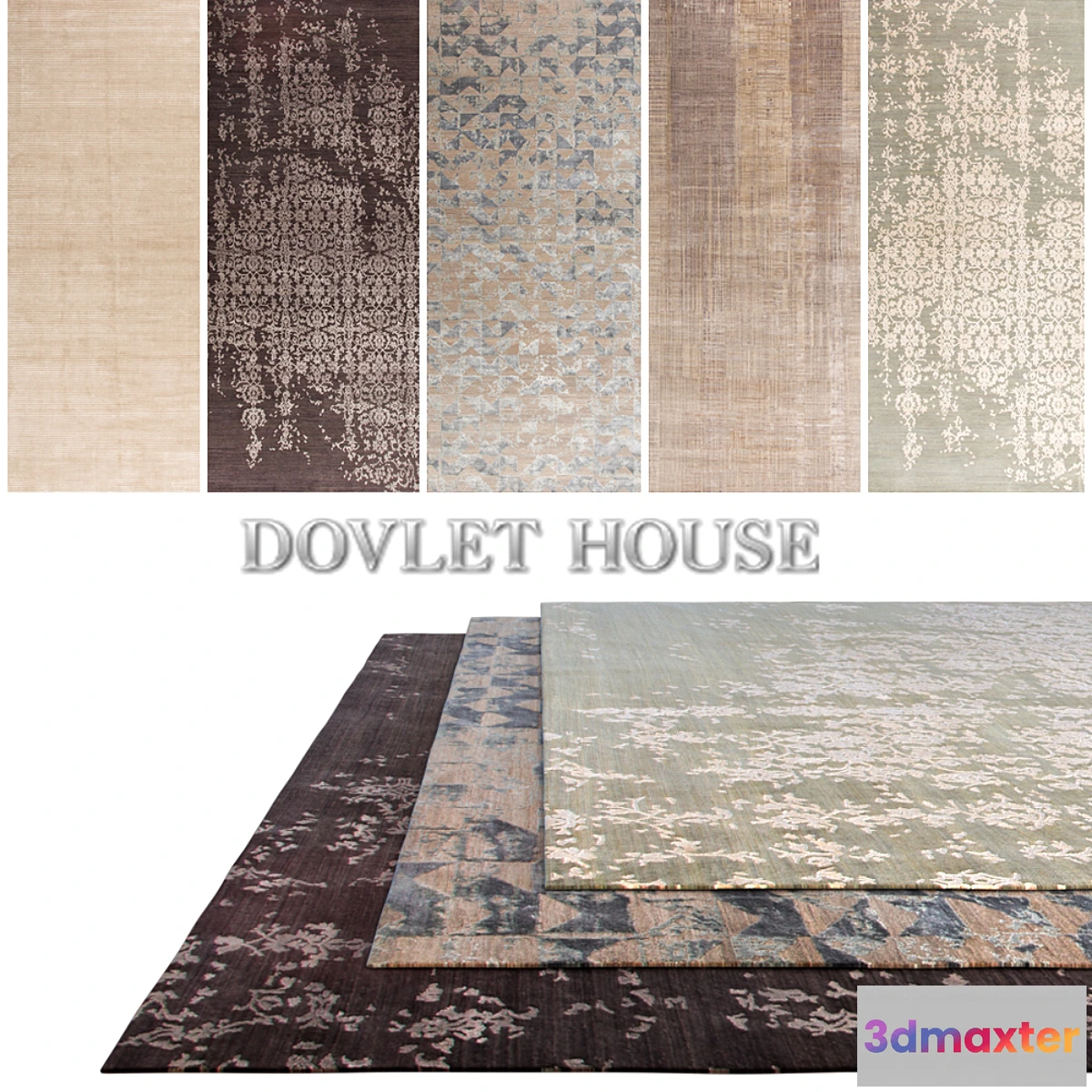 1345967 - Carpets DOVLET HOUSE 5 pieces (part 248) 3D Max