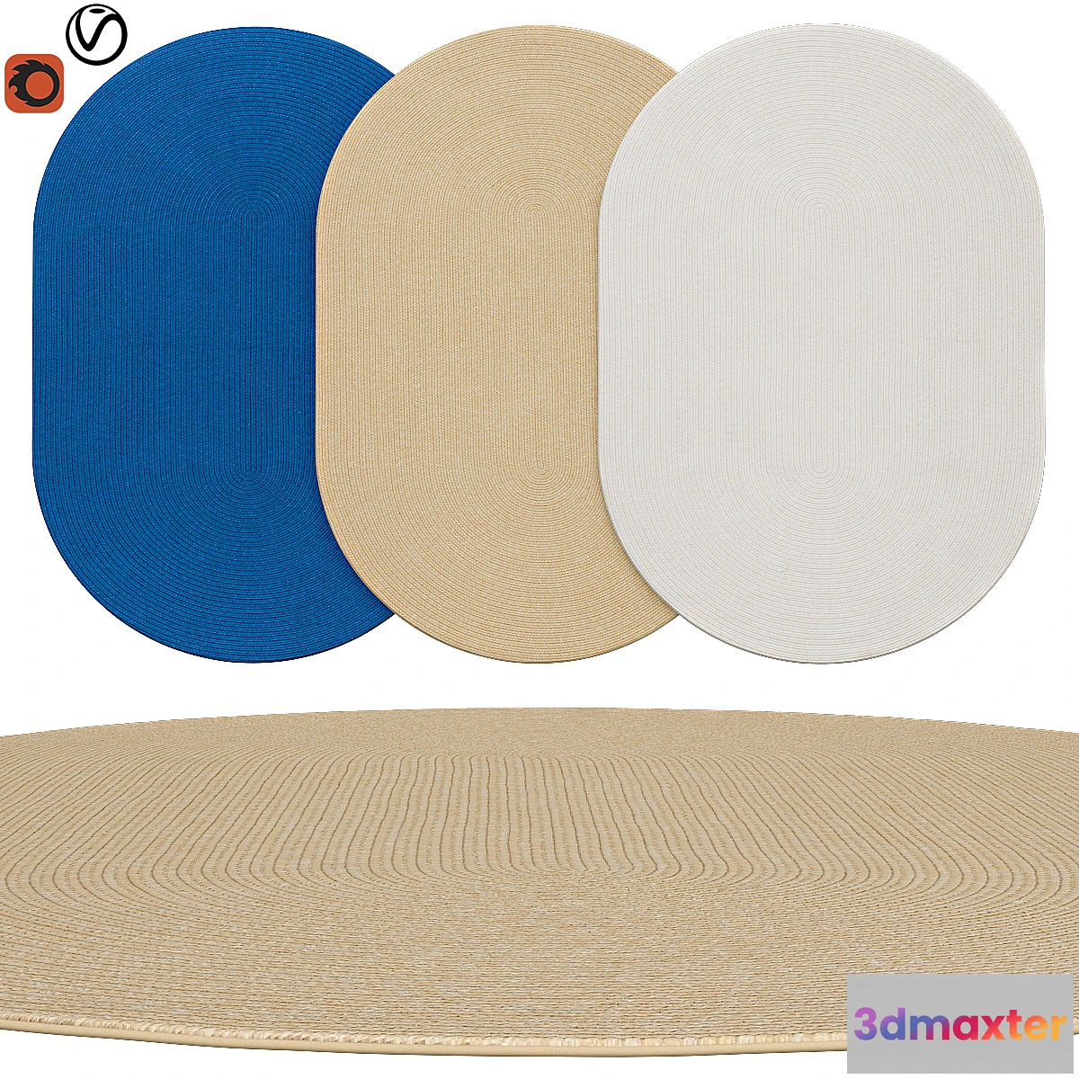 1348576 - oval rugs  39 3D Max
