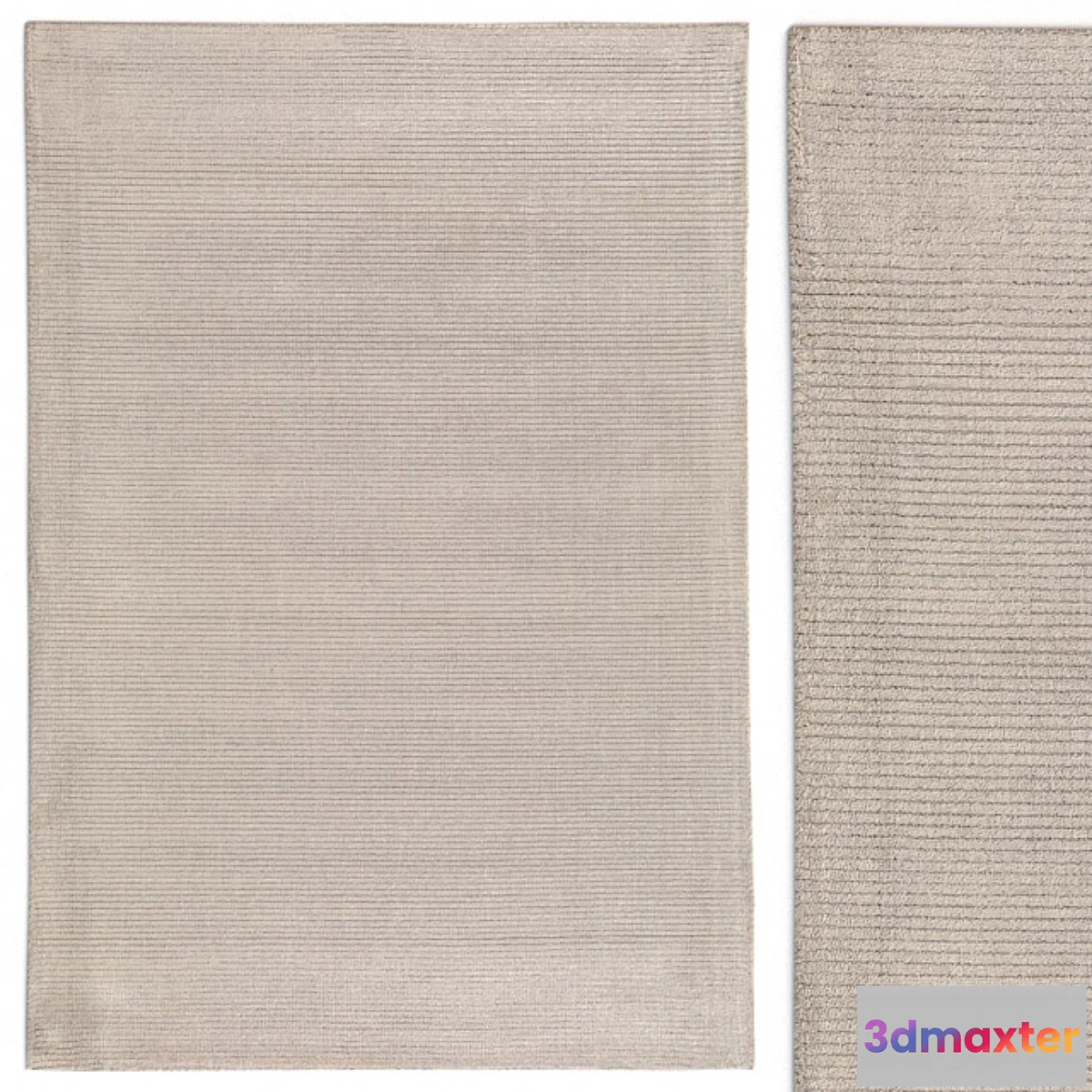 1355252 - Carpet Benuta Lines Viscose Beige Rug 3D Max