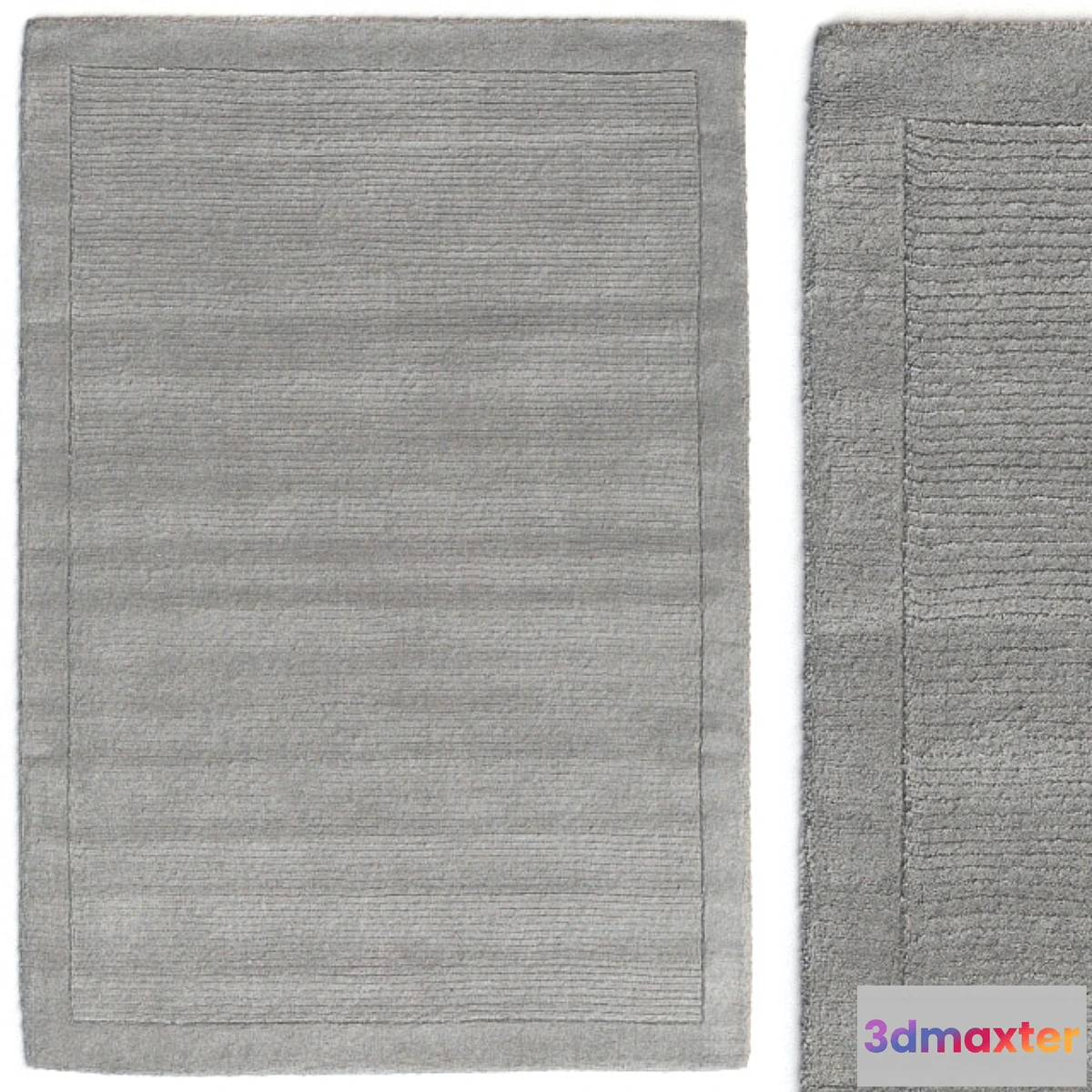 1395314 - Carpet Benuta Uni Wool Gray Rug 3D Max