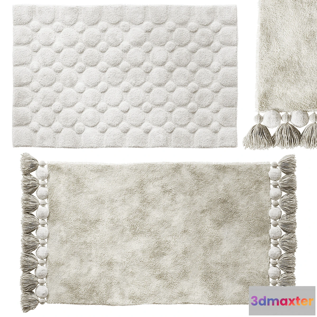 1396452 - Tkano Essential Bath Mat Set 3D Max