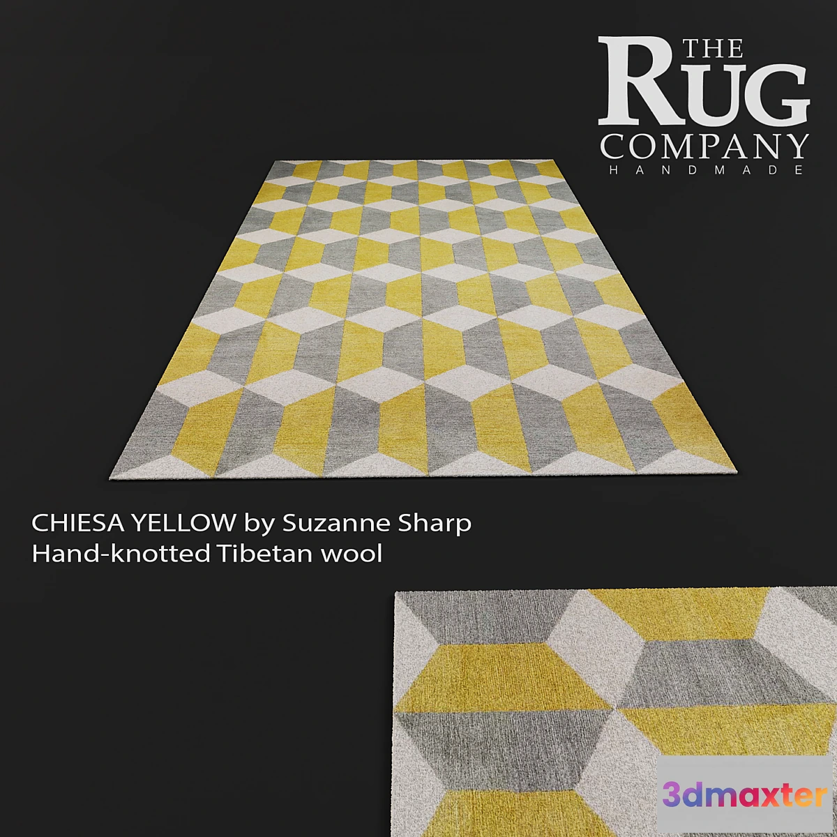 1400010 - Carpet CHIESA YELLOW Suzanne Sharp 3D Max