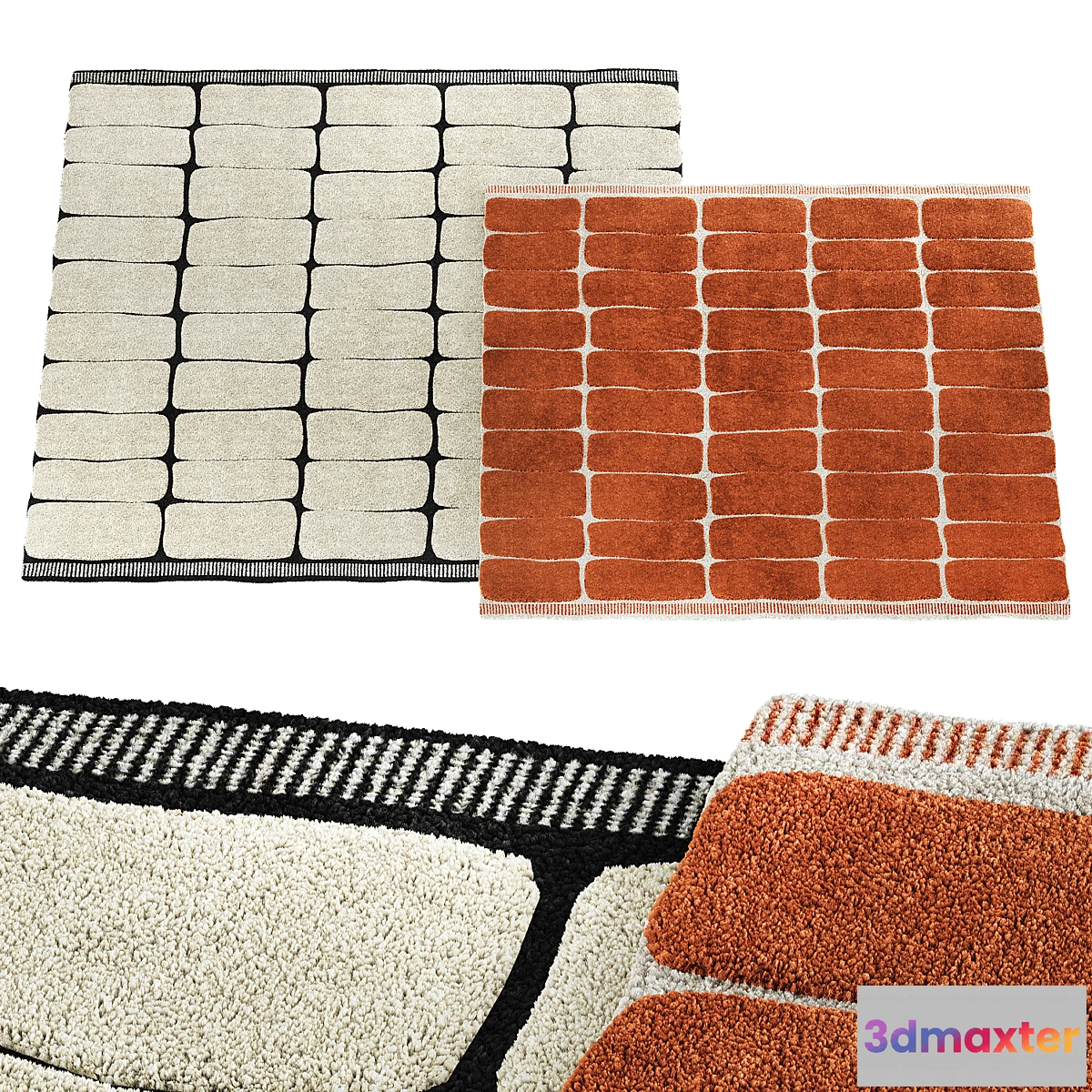 1402642 - Carpet with a graphic three-dimensional pattern 3D Max